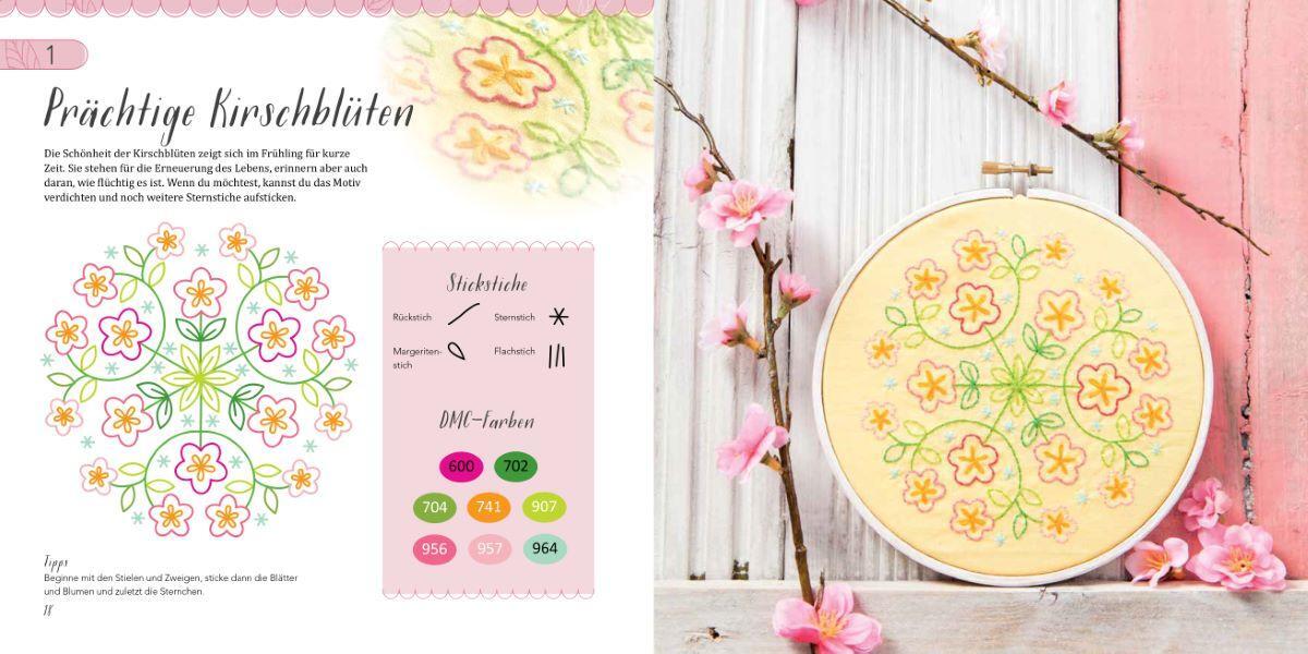 Bild: 9783841066831 | Farbenfrohe Mandalas sticken | Carina Envoldsen-Harris | Taschenbuch