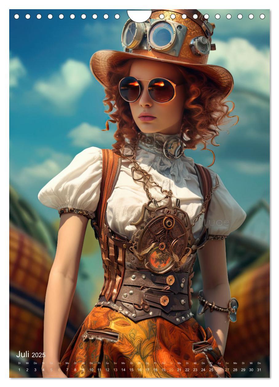 Bild: 9783435866915 | Steampunk Ladies (Wandkalender 2025 DIN A4 hoch), CALVENDO...