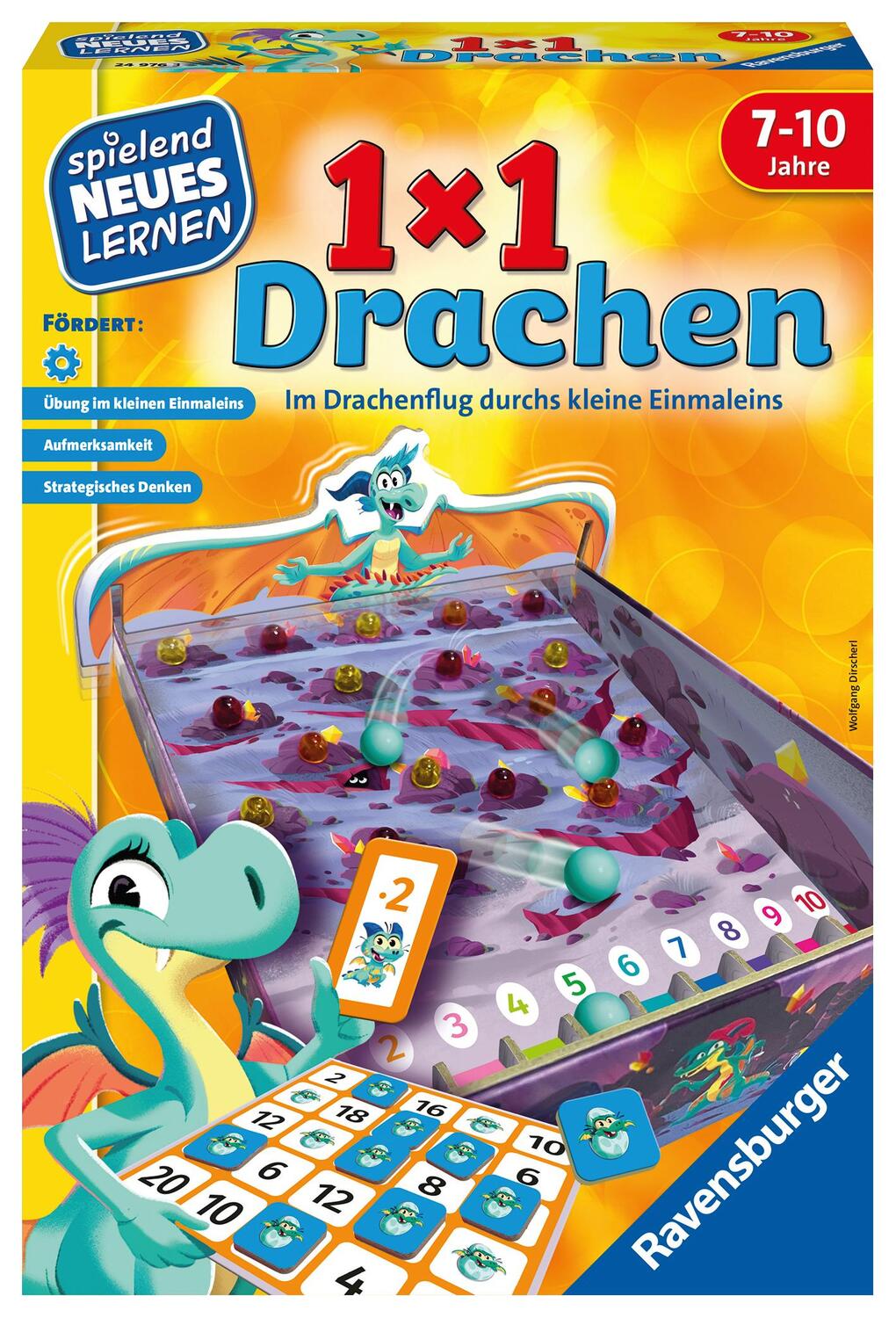 Cover: 4005556249763 | Ravensburger 24976 - 1x1 Drachen - Lernspiel für Kinder,...