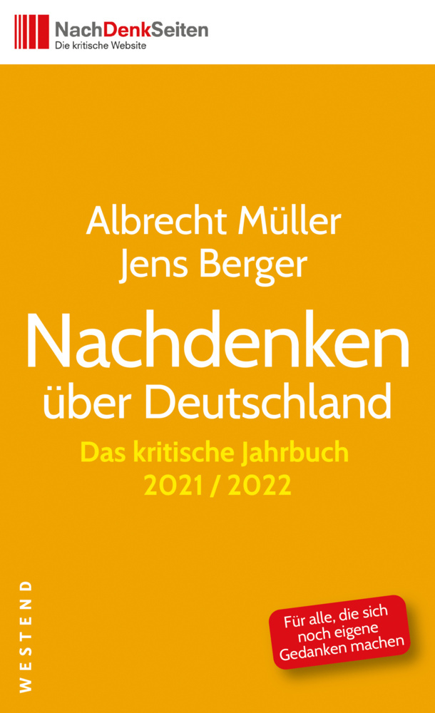 Cover: 9783864893445 | Nachdenken über Deutschland | Das kritische Jahrbuch 2021/2022 | Buch