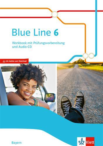 Cover: 9783125483668 | Blue Line 6. Workbook mit Prüfungsvorbereitung und Audios Klasse...