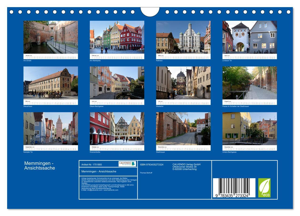 Bild: 9783435273324 | Memmingen - Ansichtssache (Wandkalender 2025 DIN A4 quer), CALVENDO...