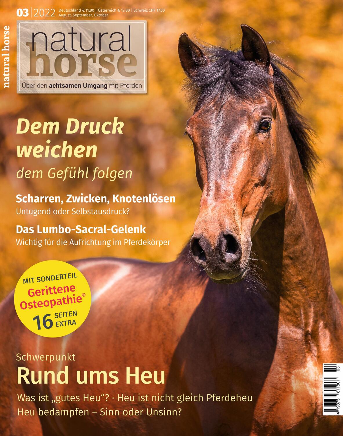 Cover: 9783958471405 | Natural Horse 40 | Rund ums Heu/ Gerittene Osteopathie® | Taschenbuch