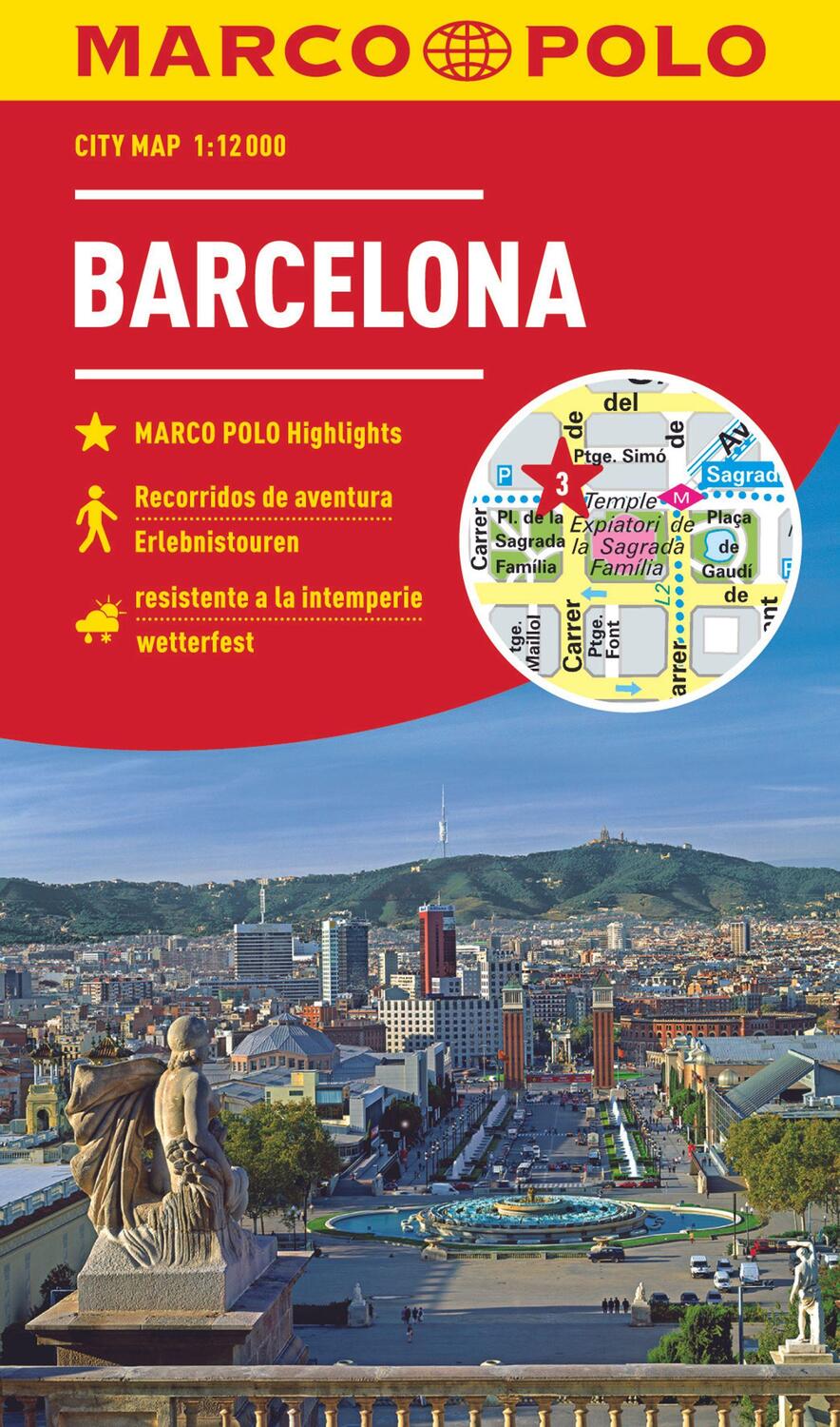 Cover: 9783829741538 | MARCO POLO Cityplan Barcelona 1:12 000 | (Land-)Karte | Deutsch | 2018