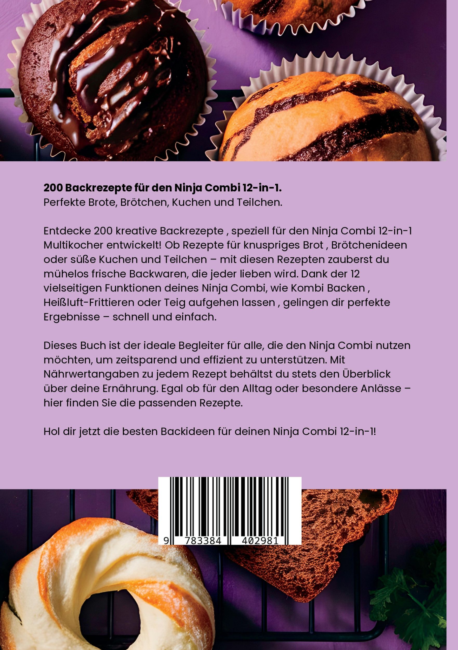 Rückseite: 9783384402981 | Backen mit der Ninja Combi 12-in-1- 200 Rezepte. | Lucia Weiler | Buch