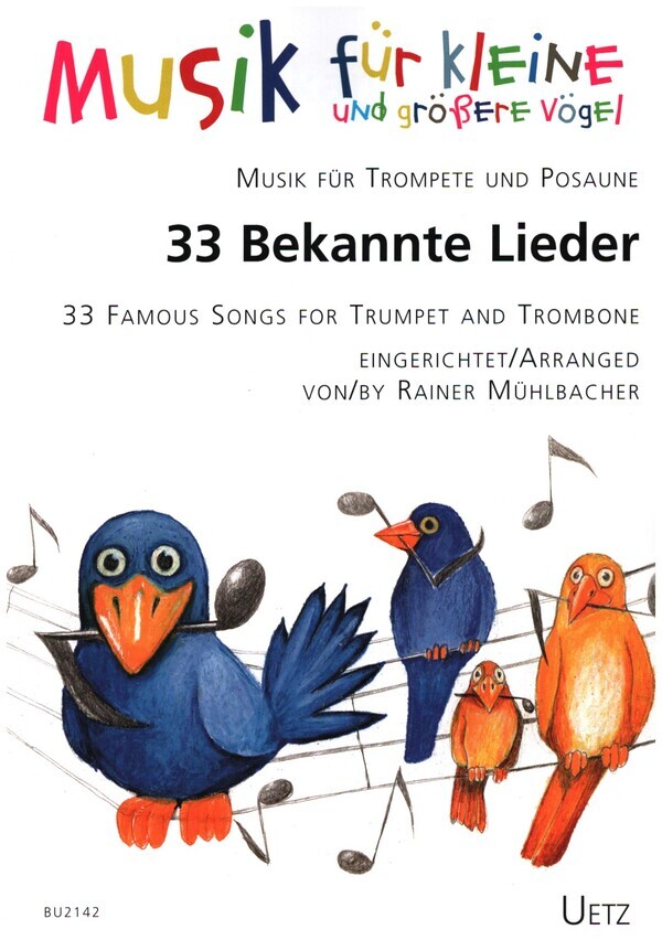 Cover: 9790206402173 | 33 Bekannte Lieder für Trompete und Posaune Spielpartitur