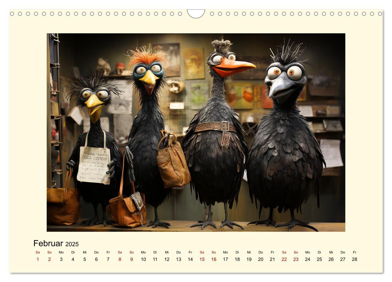 Bild: 9783383866111 | Verrückte Hühner (Wandkalender 2025 DIN A3 quer), CALVENDO...