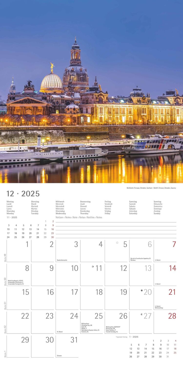 Bild: 4251732343088 | Deutschland 2025 - Broschürenkalender 30x30 cm (30x60 geöffnet) -...