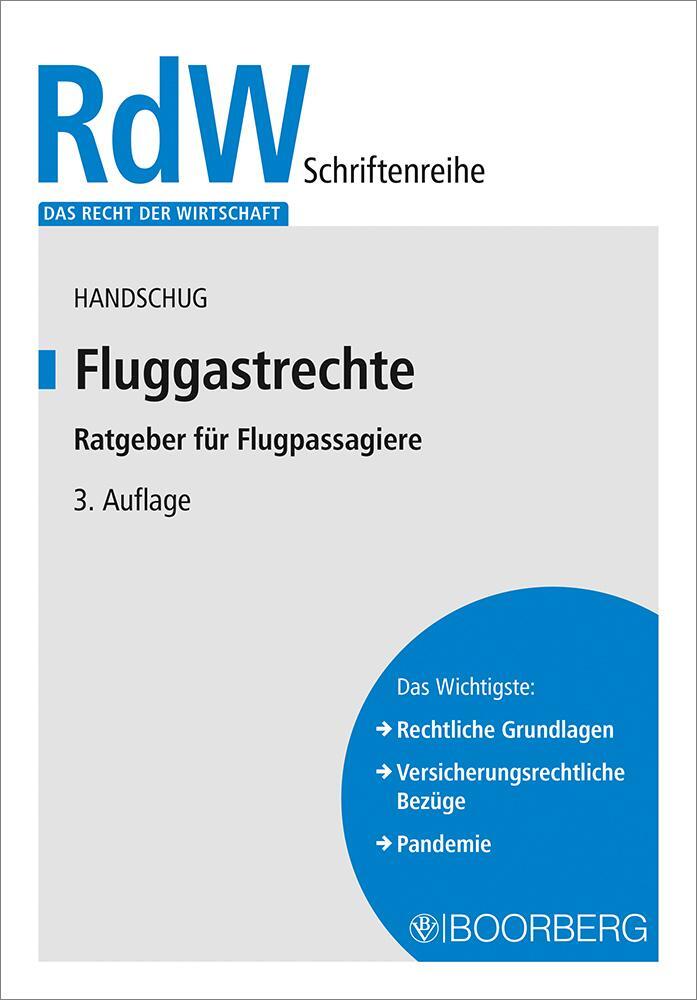 Cover: 9783415075320 | Fluggastrechte | Ratgeber für Flugpassagiere | Stephan Handschug