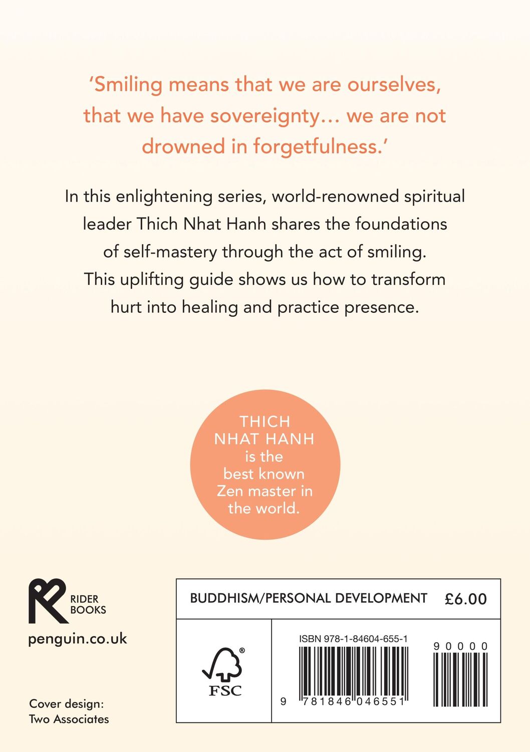 Rückseite: 9781846046551 | How to Smile | The Monk Who Taught The Wolrd Mindfulness' Time | Hanh