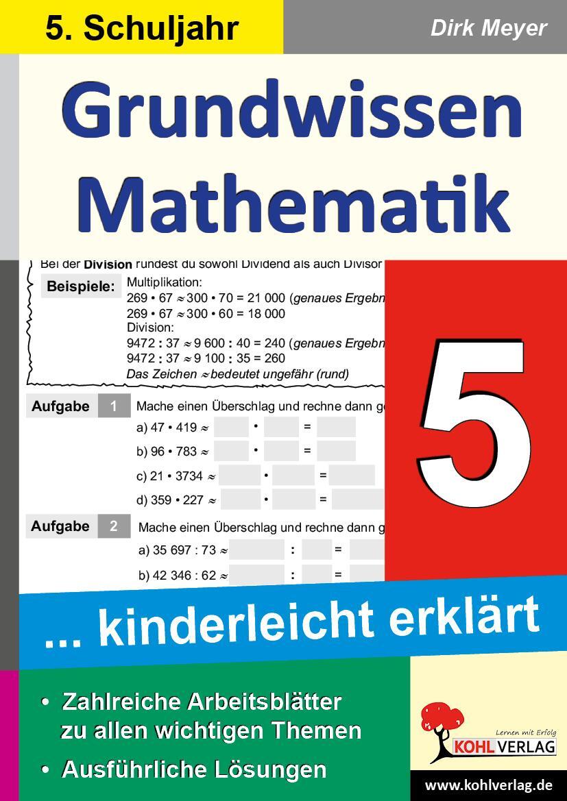 Cover: 9783956865107 | Grundwissen Mathematik 5. Schuljahr | Dirk Meyer | Buch | Deutsch