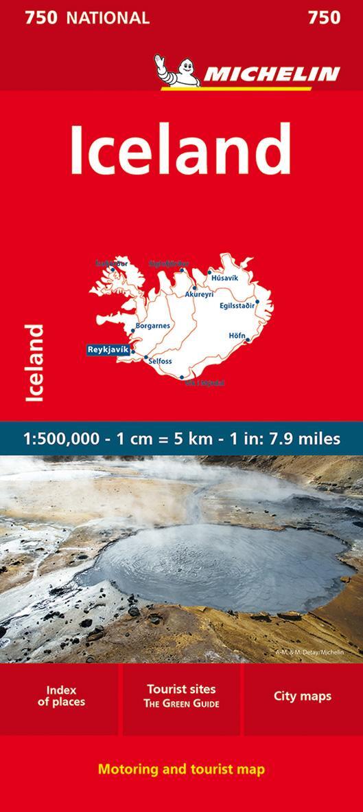 Cover: 9782067211902 | KN. Island 750 161190 | Straßen- und Tourismuskarte 1:500.000 | 2023