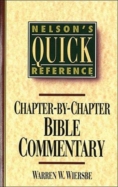 Cover: 9780785282358 | Nelson's Quick Reference Chapter-By-Chapter Bible Commentary | Wiersbe