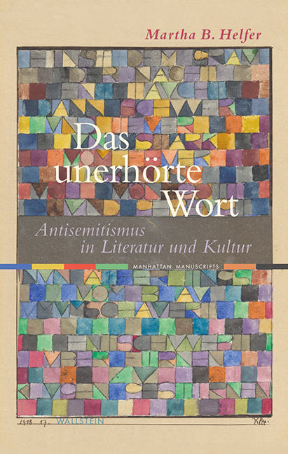 Cover: 9783835312951 | Das unerhörte Wort | Antisemitismus in Literatur und Kultur | Helfer