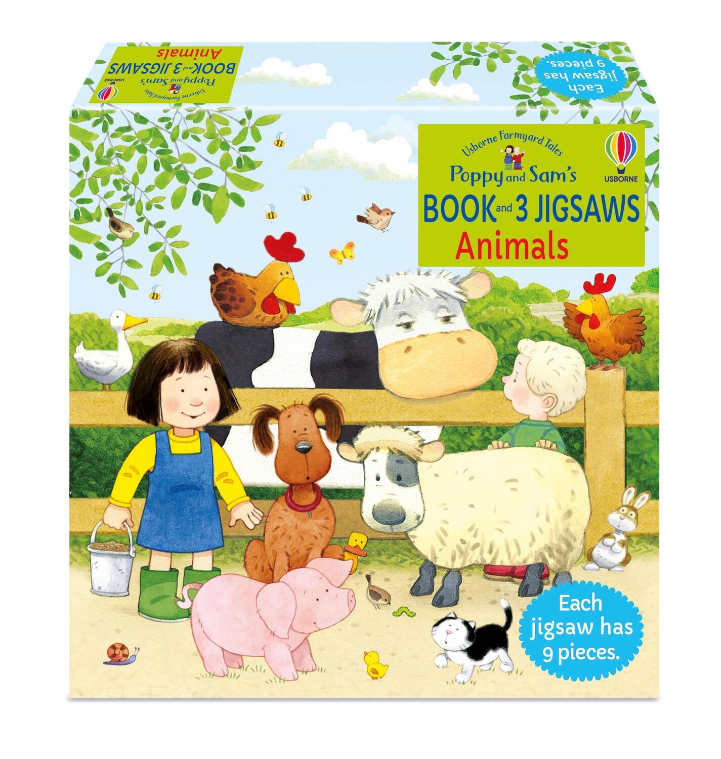 Cover: 9781801318471 | Poppy and Sam's Book and 3 Jigsaws: Animals | Heather Amery | Buch