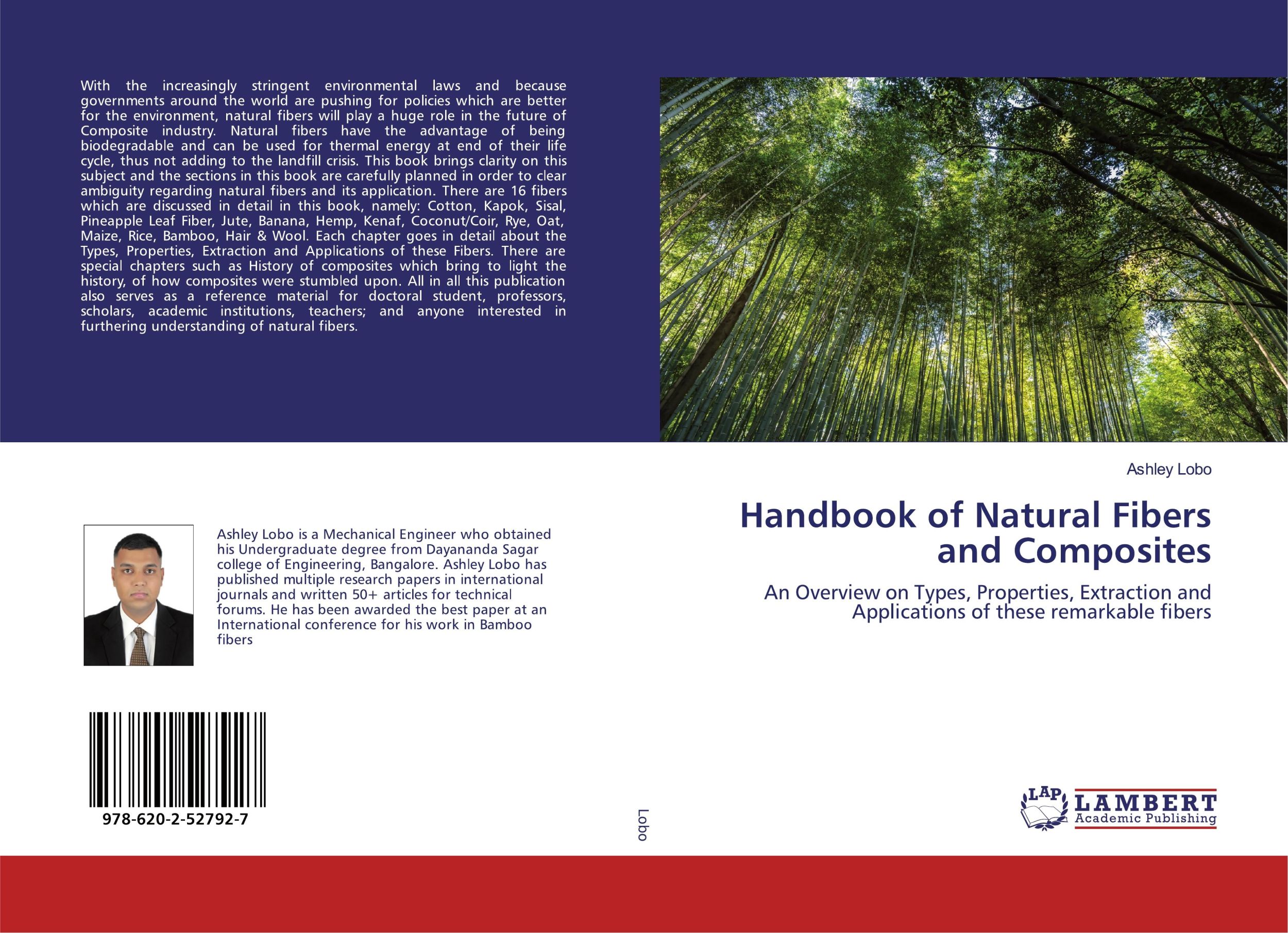 Cover: 9786202527927 | Handbook of Natural Fibers and Composites | Ashley Lobo | Taschenbuch