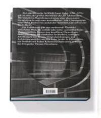 Rückseite: 9783931936914 | Louis Kahn | The Power of Architecture | Mateo Kries (u. a.) | Buch