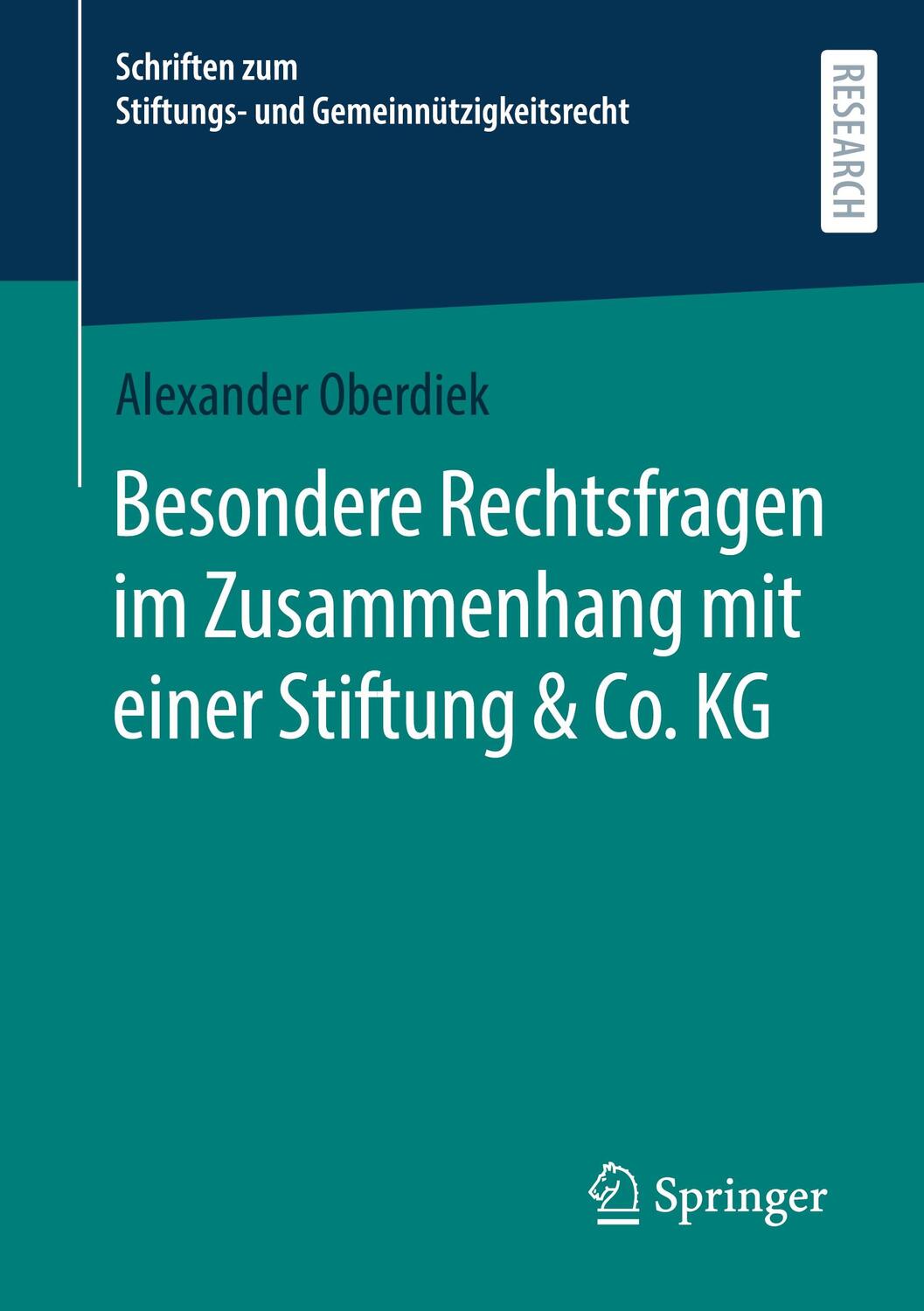 Cover: 9783658434113 | Besondere Rechtsfragen im Zusammenhang mit einer Stiftung &amp; Co. KG