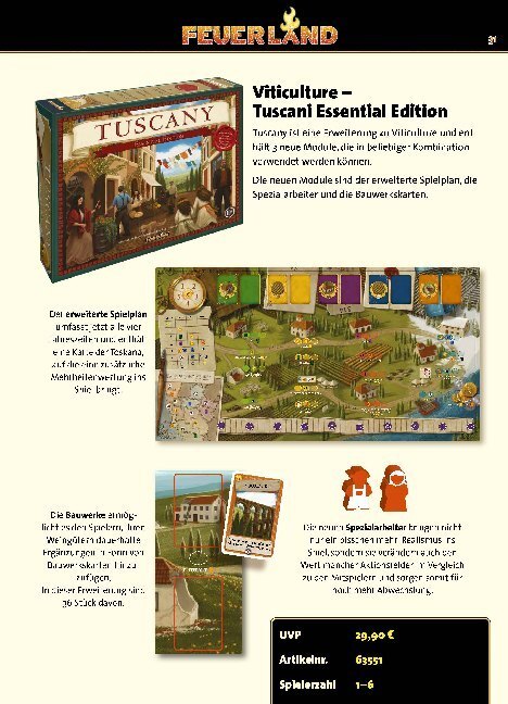 Bild: 706949635517 | Viticulture - Tuscany Essential Edition (Spiel-Zubehör) | Stegmaier