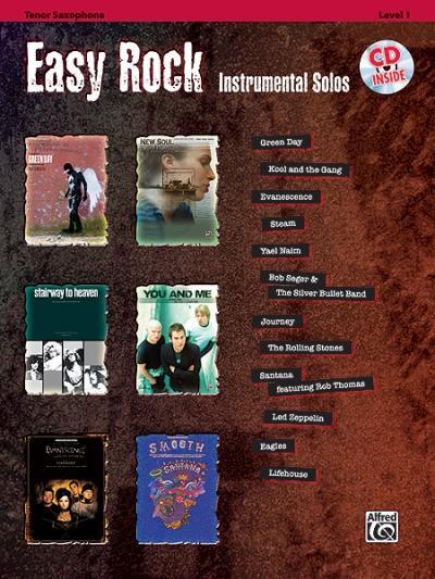 Cover: 9780739059821 | Easy Rock Instrumental Solos, Level 1: Tenor Sax, Book & CD [With...
