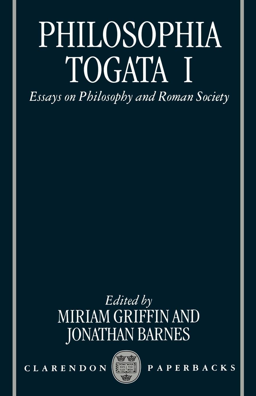 Cover: 9780198150855 | Philosophia Togata I | Essays on Philosophy and Roman Society | Buch