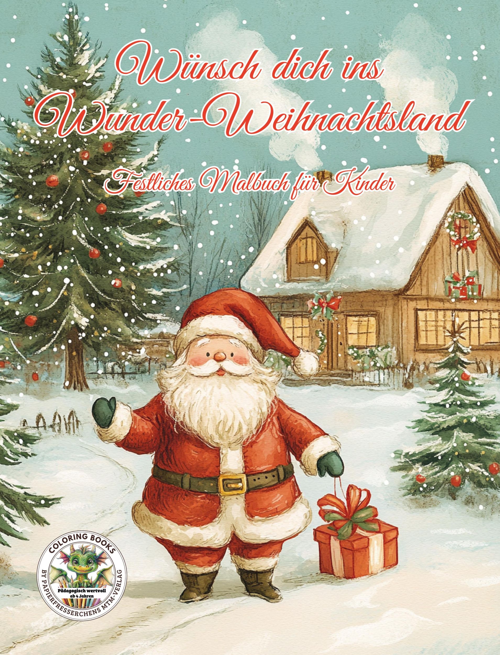 Cover: 9783990512883 | Wünsch dich ins Wunder-Weihnachtsland ... Festliches Malbuch für...