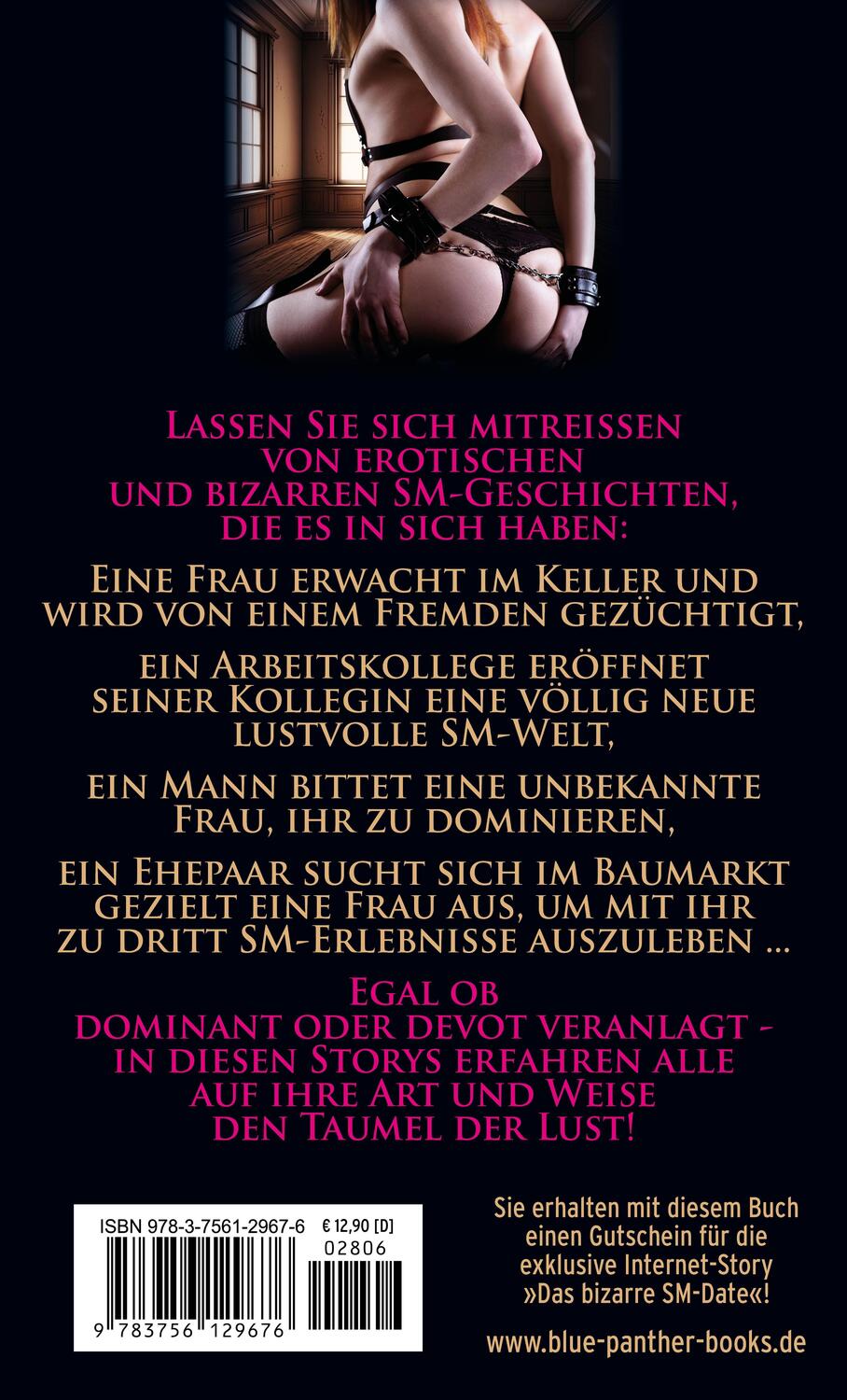 Rückseite: 9783756129676 | Bizarre SM-Lust Erotische SM-Geschichten | Von Fremden gezüchtigt ...