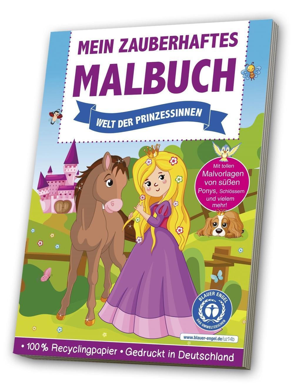Cover: 4019393986811 | Mein zauberhaftes Malbuch: Welt der Prinzessinnen | Blauer Engel