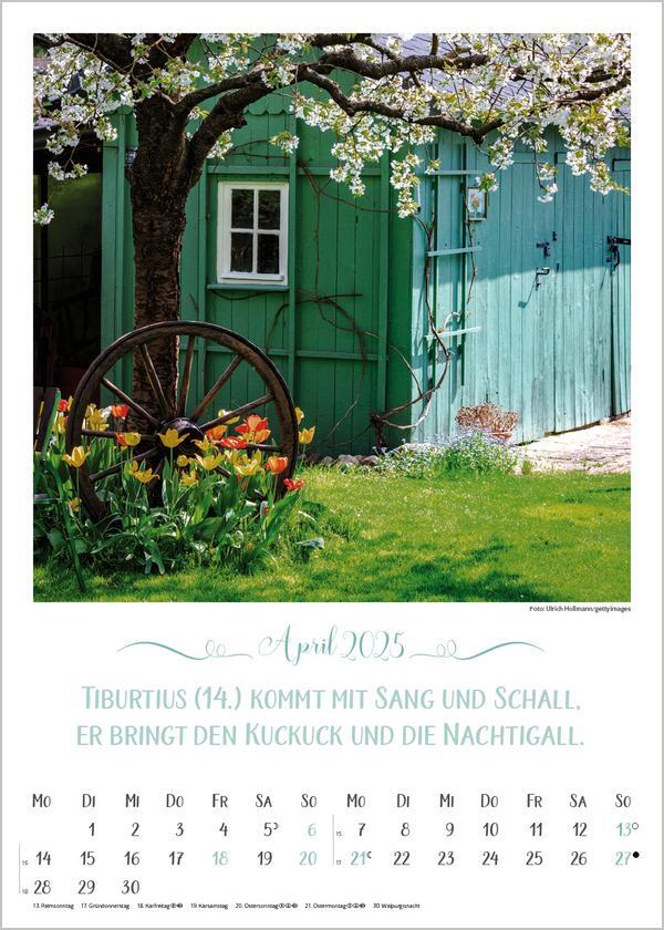 Bild: 9783731876335 | Landleben mit Bauernregeln 2025 | Verlag Korsch | Kalender | 13 S.