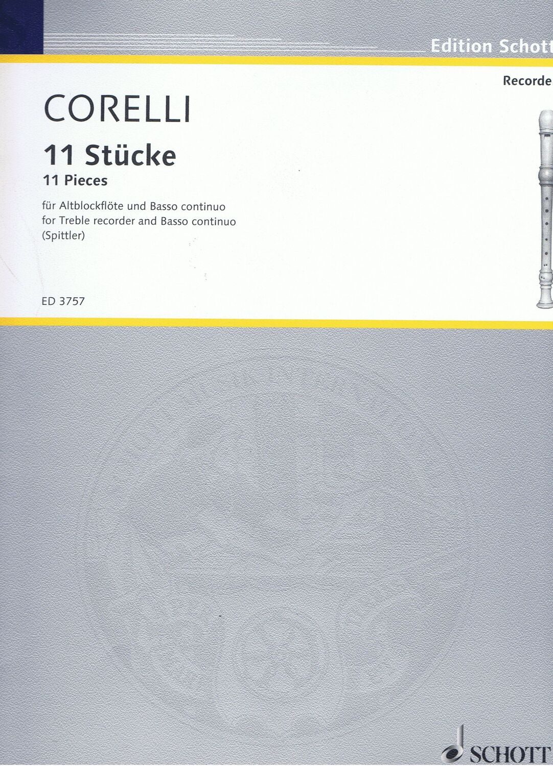 Cover: 9790001044721 | 11 Pieces | Arcangelo Corelli | Buch | 1989 | Schott Music