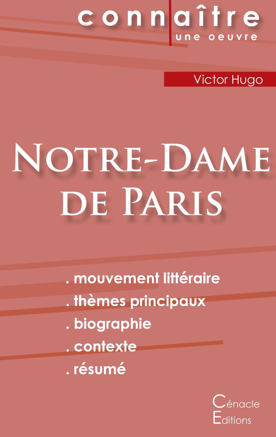 Cover: 9782367886992 | Fiche de lecture Notre-Dame de Paris de Victor Hugo (Analyse...