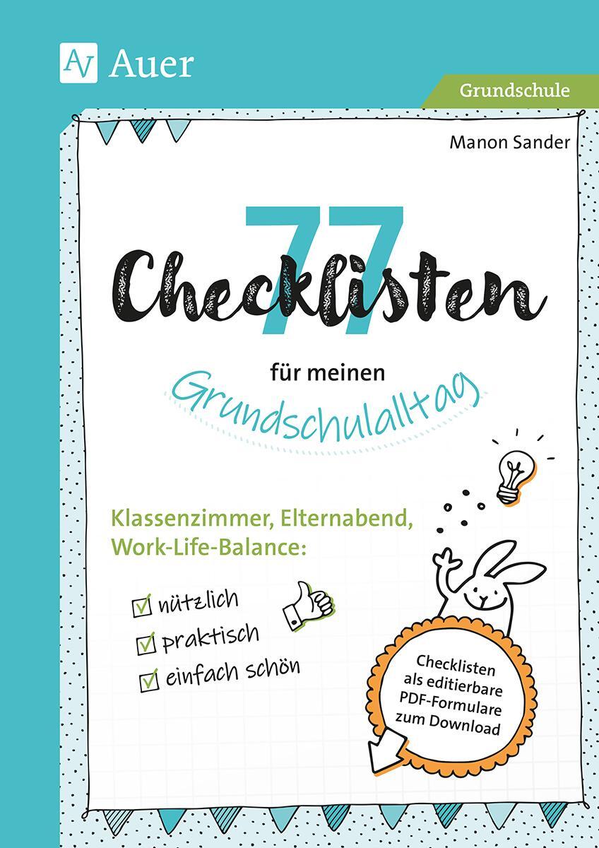 Cover: 9783403084648 | 77 Checklisten für meinen Grundschulalltag | Manon Sander | Bundle