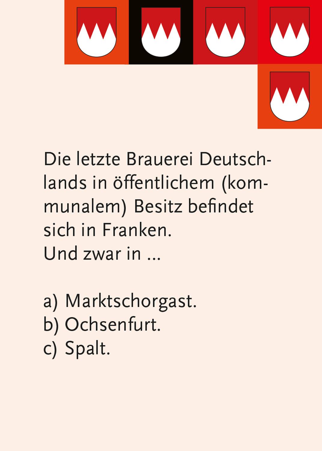 Bild: 4250364114448 | Das Franken-Quiz 2 | Spiel | 69 S. | 1444 | Deutsch | 2014