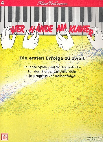 Cover: 9783309008632 | 4 Hände am Klavier Band 4 die ersten Erfolge zu zweit | Hans Bodenmann