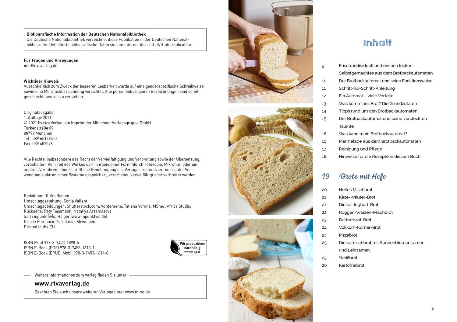 Bild: 9783742318985 | Brotbackautomat - Das Rezeptbuch | Veronika Pichl | Taschenbuch | 2021