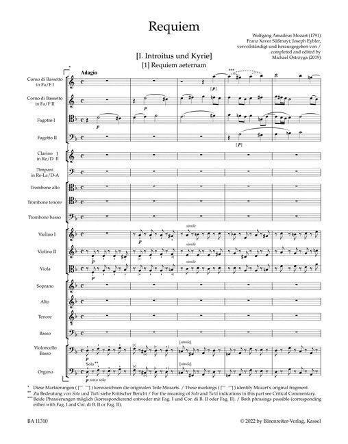 Bild: 9790006569199 | Requiem (Neuvervollständigung) | Wolfgang Amadeus Mozart | Taschenbuch