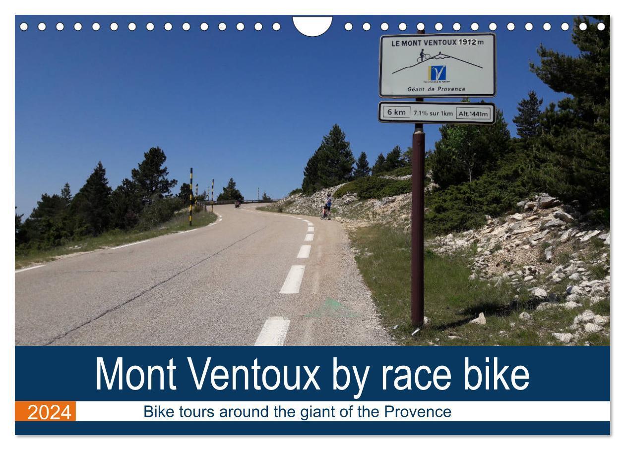 Cover: 9781325854592 | Mont Ventoux by race bike (Wall Calendar 2024 DIN A4 landscape),...