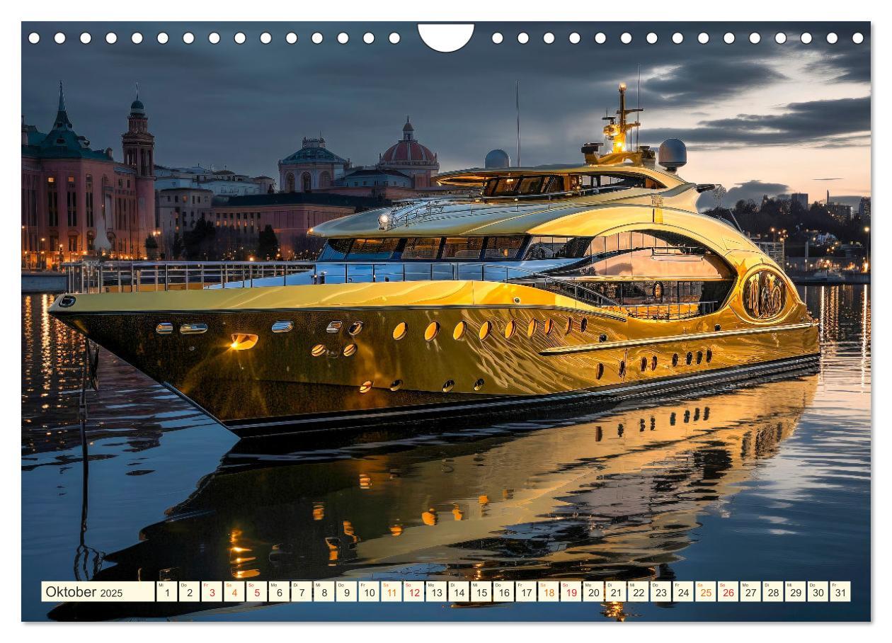 Bild: 9783383855528 | Mega Yachten Fantasien (Wandkalender 2025 DIN A4 quer), CALVENDO...