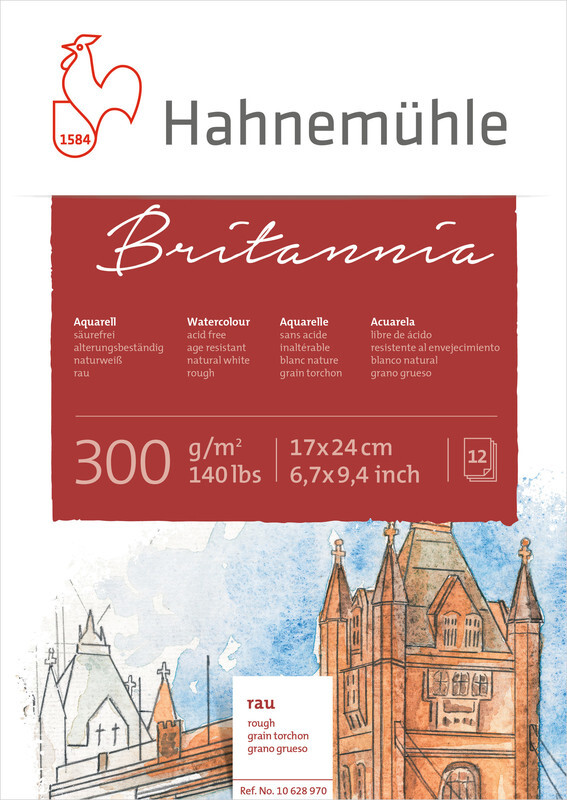 Cover: 4011367289706 | Hahnemühle Papier Britannia, 17 x 24 cm, 300 g/m² | 10628970 | 2023