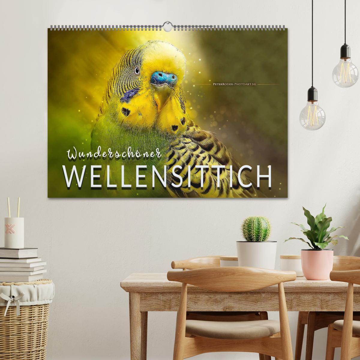 Bild: 9783435347988 | Wunderschöner Wellensittich (Wandkalender 2025 DIN A2 quer),...