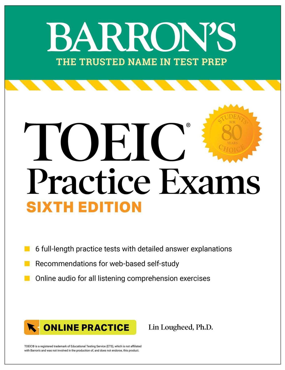 Cover: 9781506288222 | TOEIC Practice Exams: 6 Practice Tests + Online Audio | Lin Lougheed