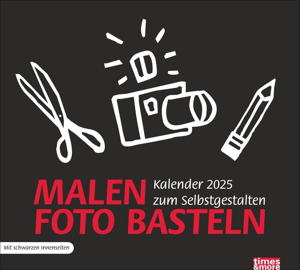 Cover: 9783756406784 | Bastelkalender schwarz 2025 | Heye | Kalender | Spiralbindung | 14 S.