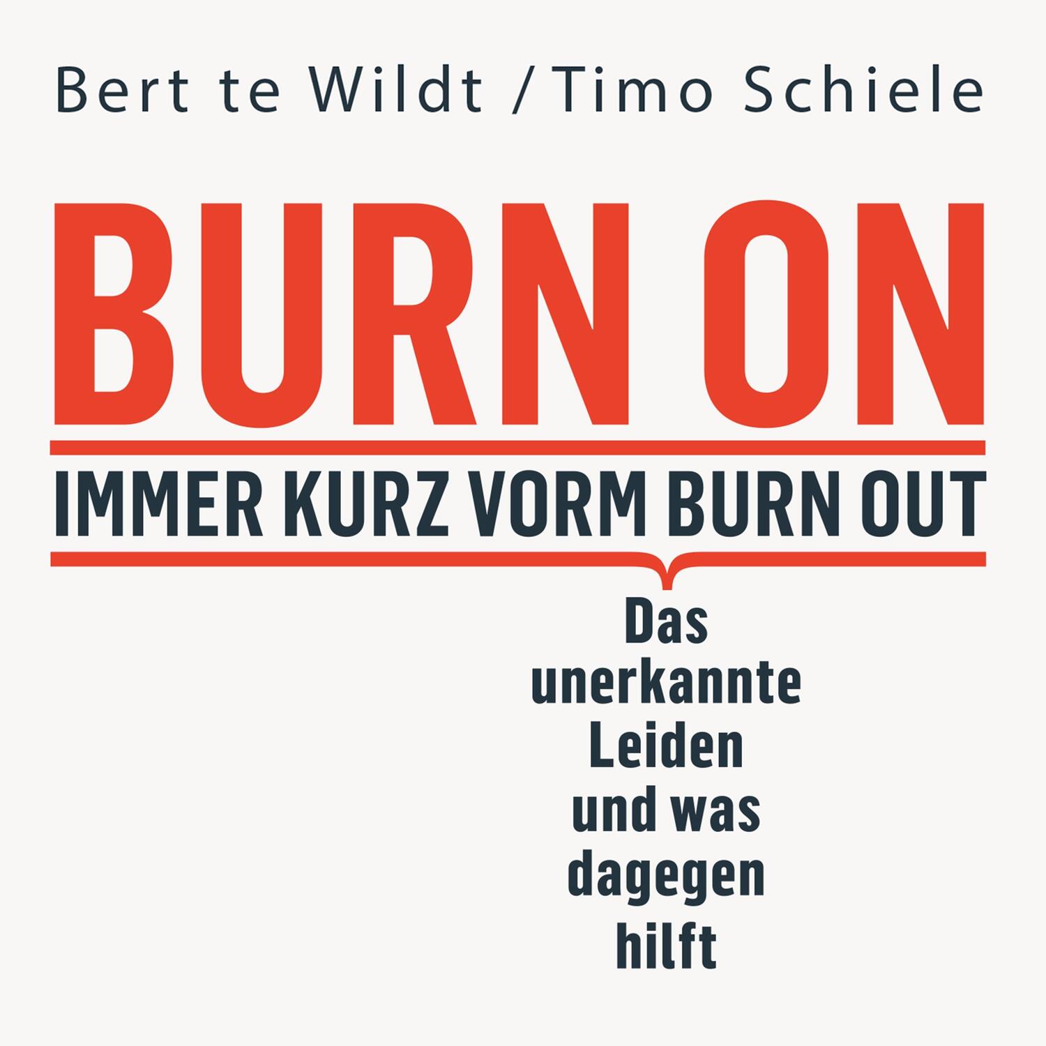 Cover: 9783863525477 | Burn On: Immer kurz vorm Burn Out | Bert Te Wildt (u. a.) | MP3 | 2022