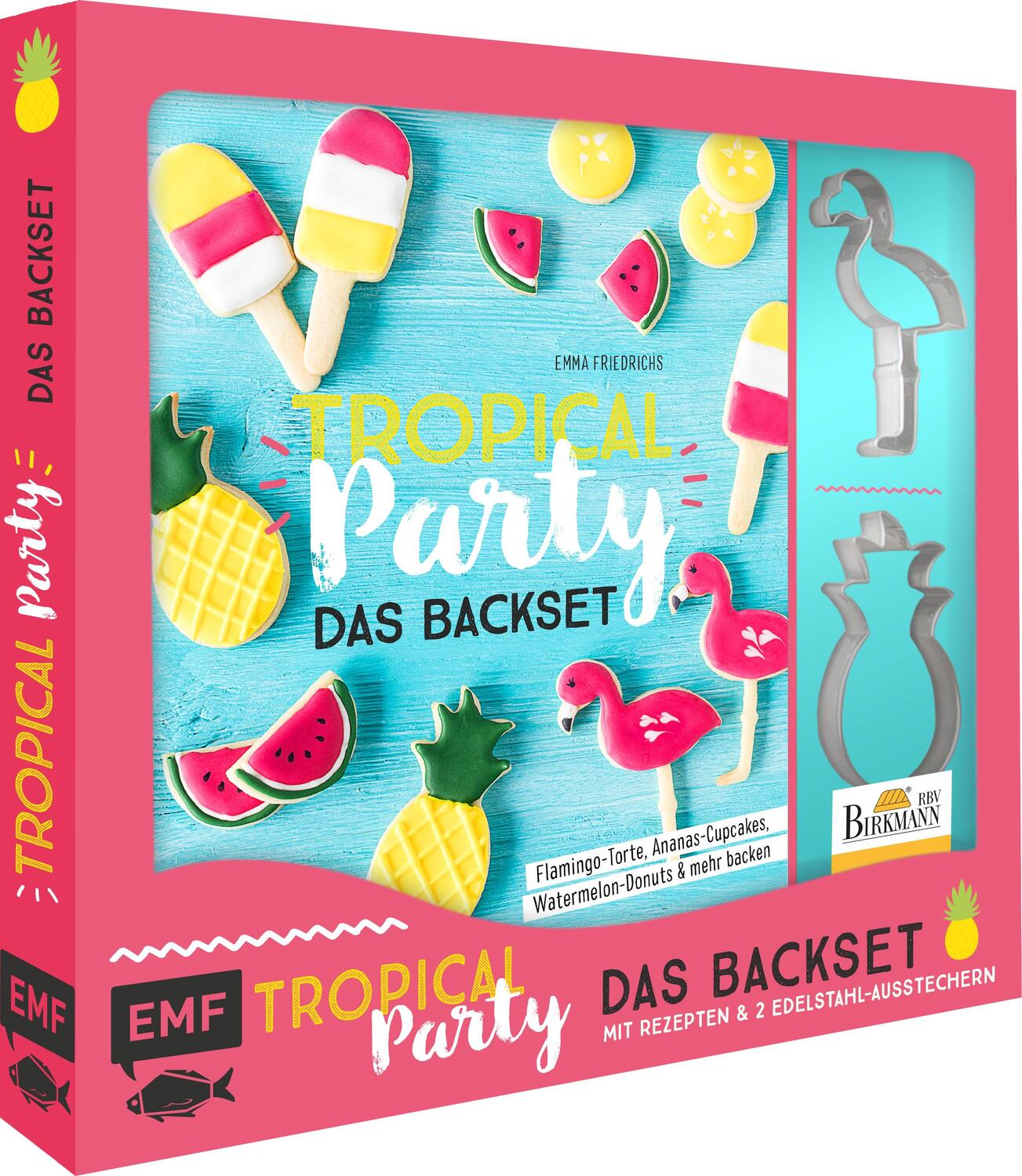 Cover: 9783745904970 | Tropical Party - das Backset mit Rezepten und Ananas- und...