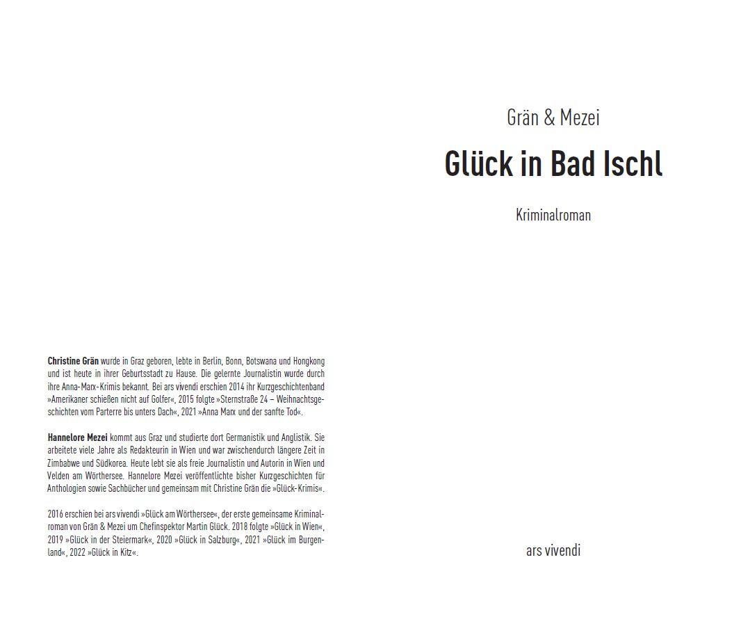Bild: 9783747205464 | Glück in Bad Ischl | Christine Grän (u. a.) | Taschenbuch | 250 S.