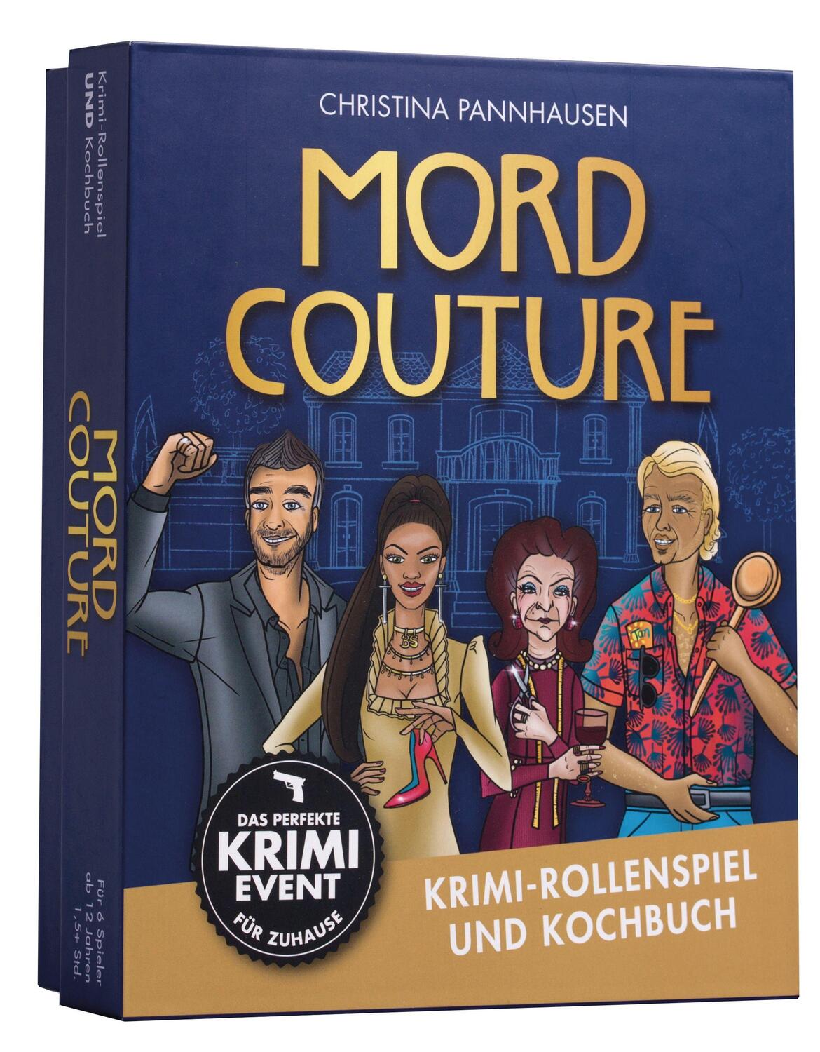 Cover: 9783809445364 | Mord Couture. Krimi-Rollenspiel und Kochbuch. Das perfekte...