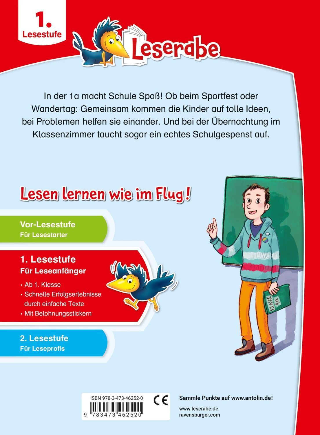 Rückseite: 9783473462520 | Schulgeschichten - Leserabe ab 1. Klasse - Erstlesebuch für Kinder...