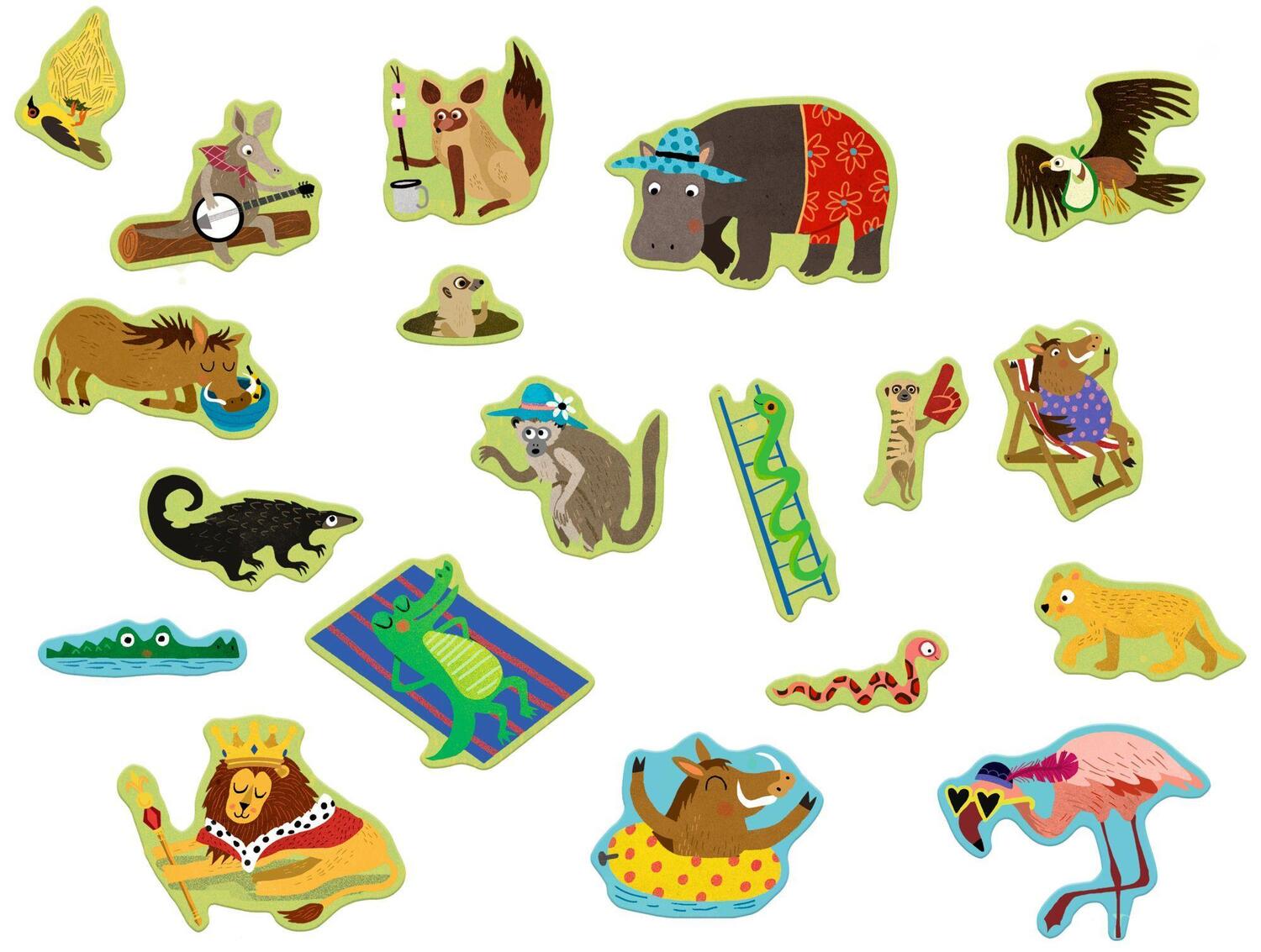 Bild: 9783649672135 | Wimmel-Stickerwelt - Wilde Tiere | Mit über 300 Stickern | Taschenbuch