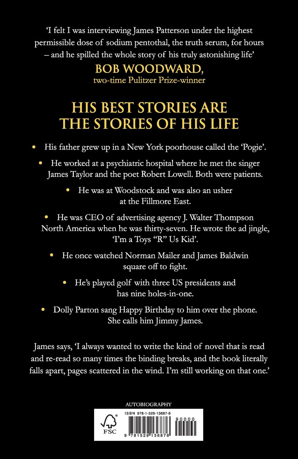 Rückseite: 9781529136876 | James Patterson: The Stories of My Life | James Patterson | Buch