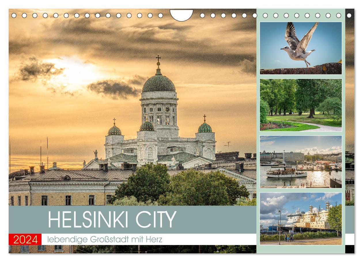 Cover: 9783675486485 | HELSINKI CITY (Wandkalender 2024 DIN A4 quer), CALVENDO Monatskalender